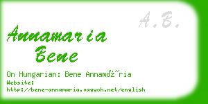 annamaria bene business card